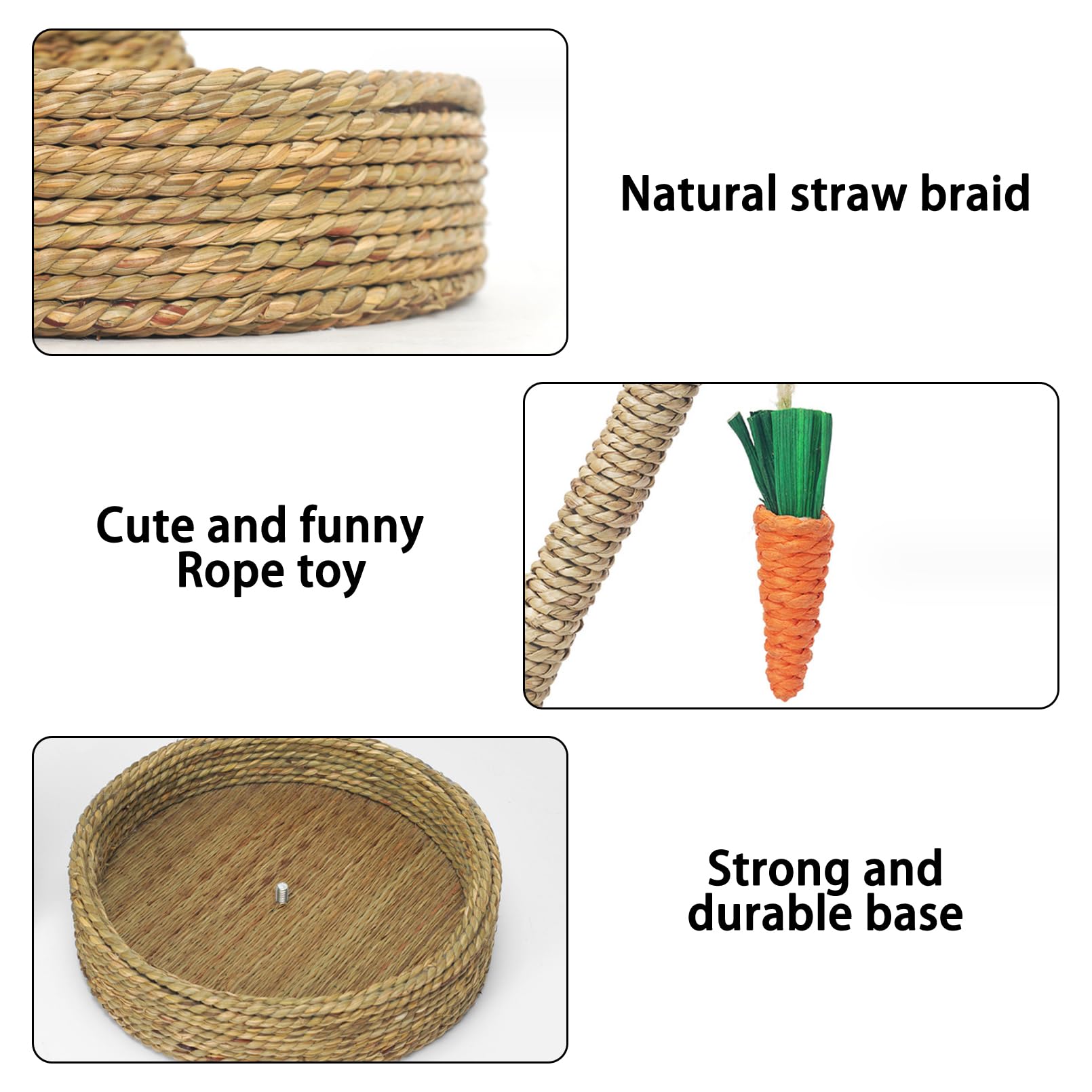 Hamiledyi climbing tree structure provides enrichment for rabbits and other small pets.