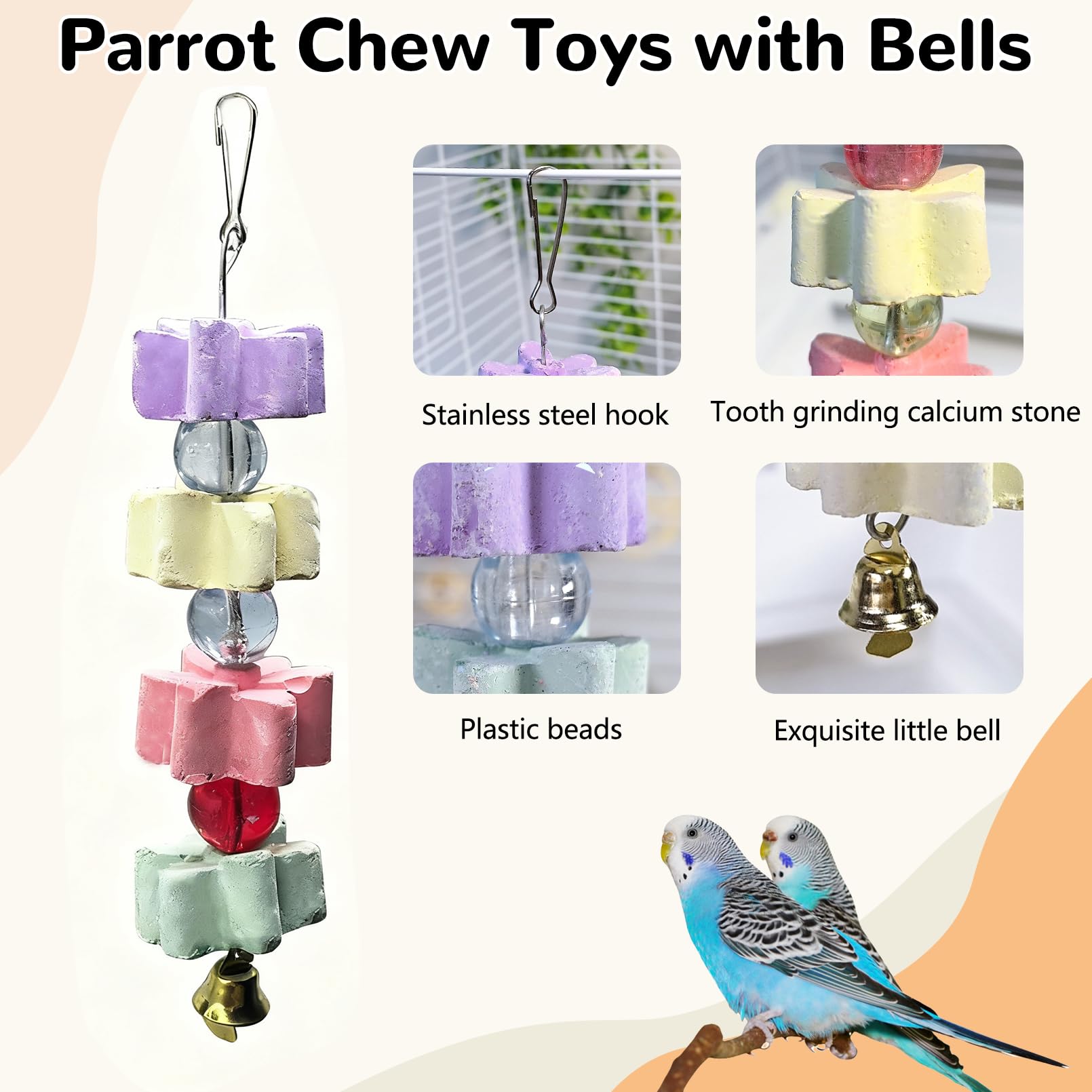 Hamiledyi conure budgie parakeet toy promotes engagement and play