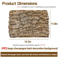 Hamiledyi cork bark climbing mat provides a textured, safe surface for reptiles.