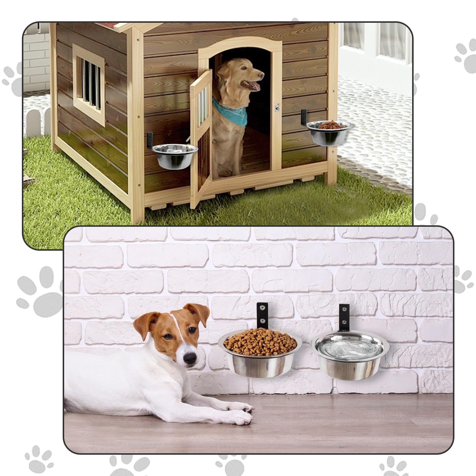 Hamiledyi curved edges safety design protects paws during daily meals.
