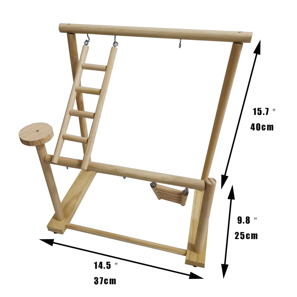 Hamiledyi desk-friendly bird stand fits compact spaces for home offices.