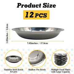 Hamiledyi dishwasher-safe cat bowls arranged for easy cleaning and reuse