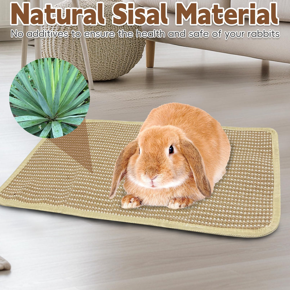 Hamiledyi easy-clean sisal mat cleans quickly with shaking or vacuum.