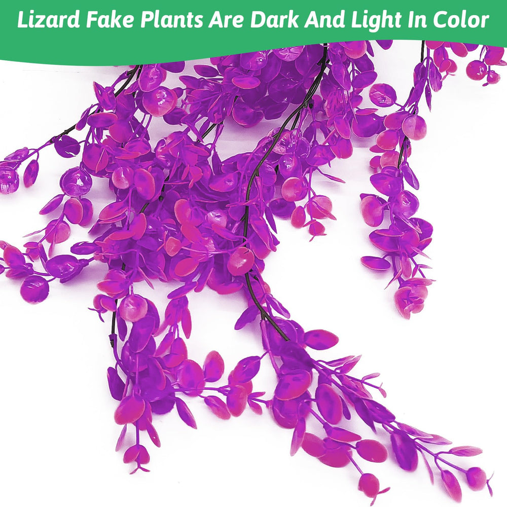Hamiledyi fake reptile plants bendable iron-wire vine holds shape after placement