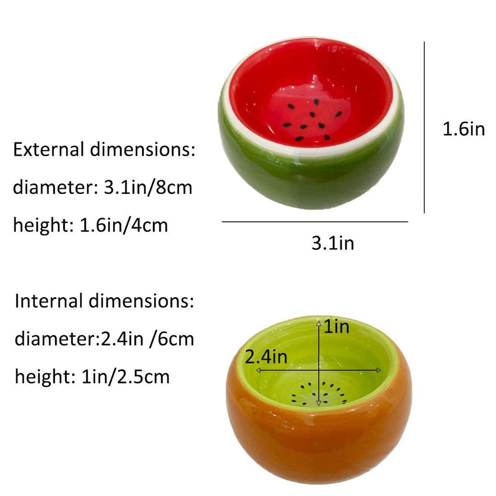 Hamiledyi food and water combo bowl supports easy access for small pets