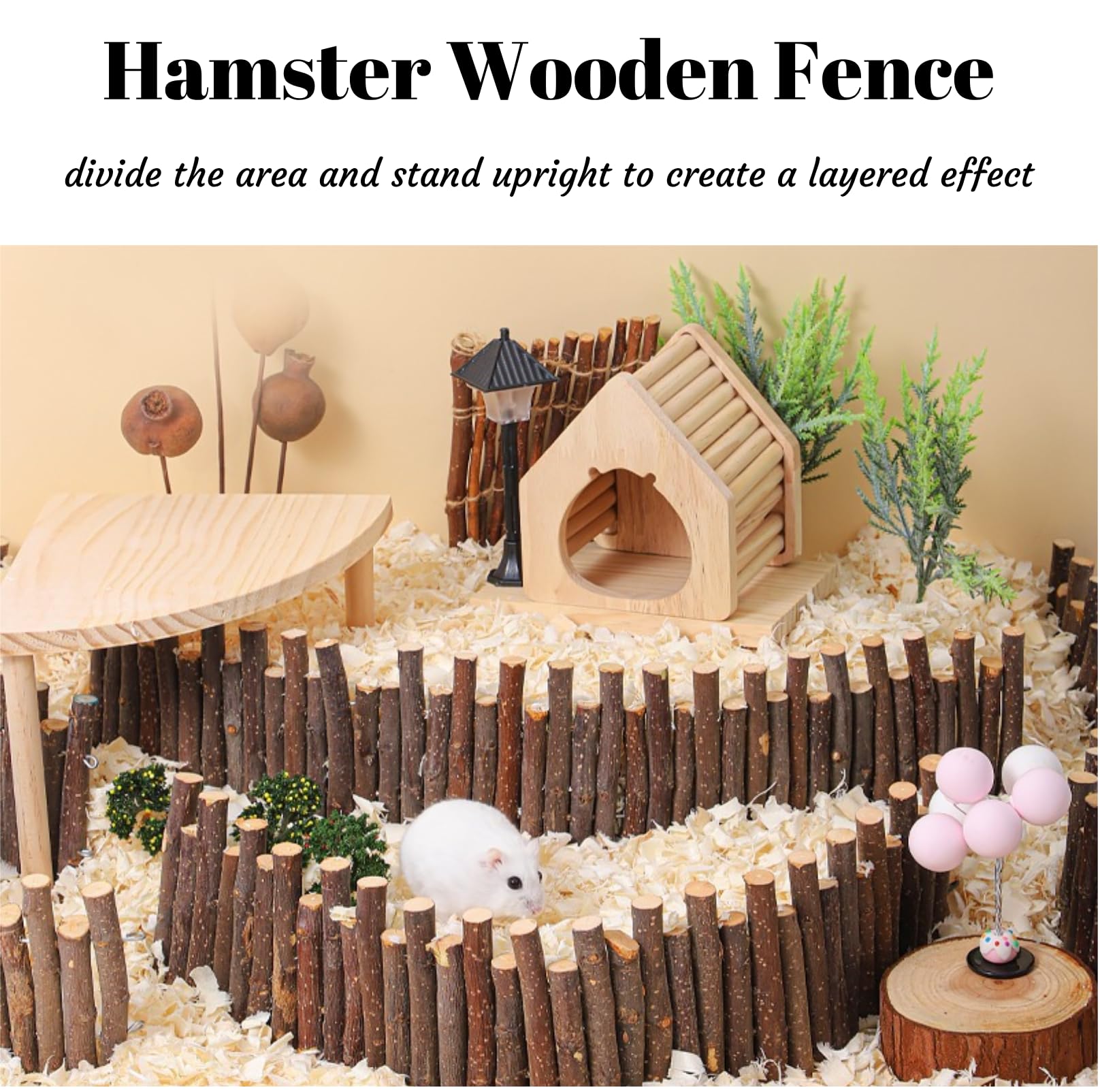Hamiledyi gerbil play-area setup invites exploration and movement.