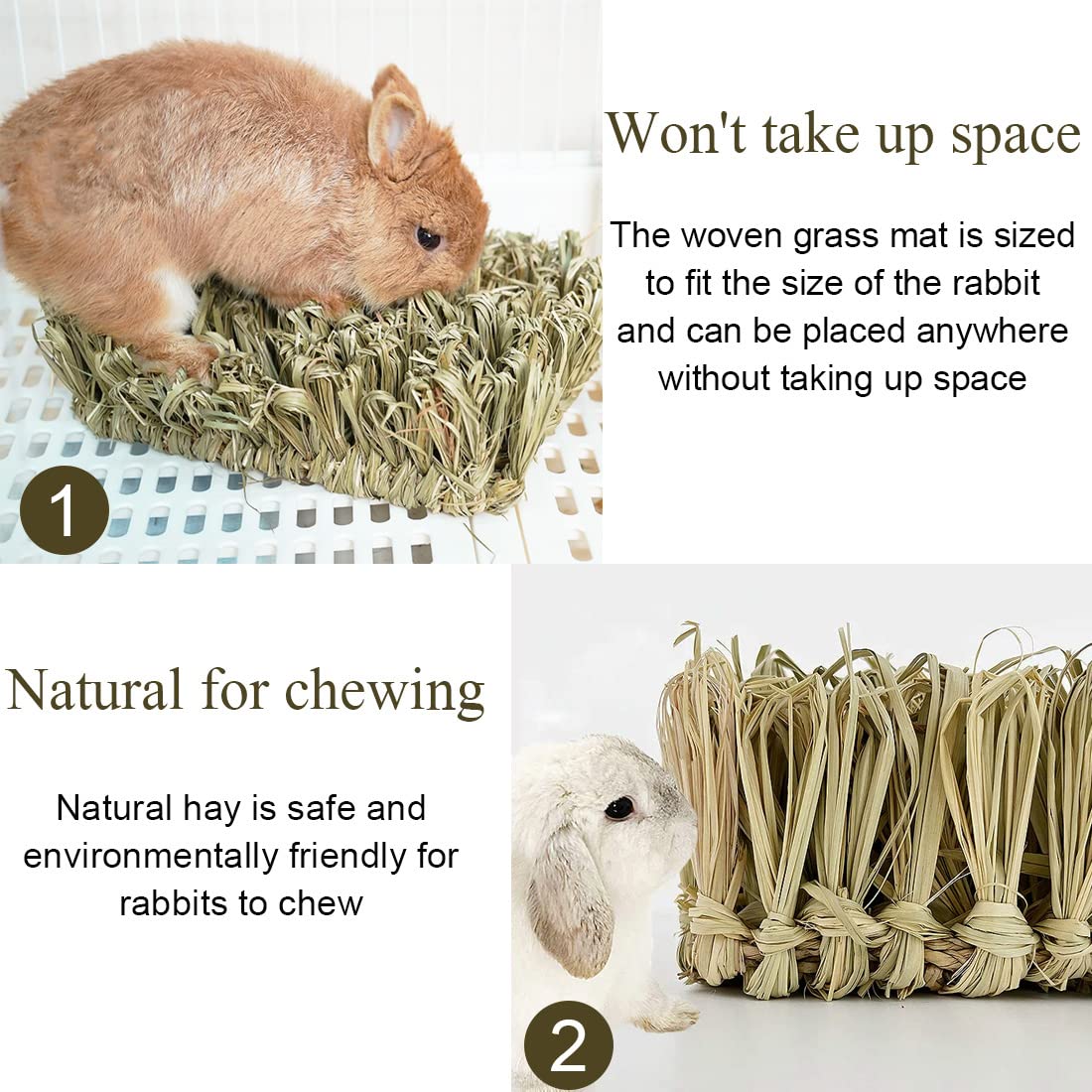Hamiledyi guinea pig hay mat chew emphasizes safe gnawing and fiber-friendly activity.