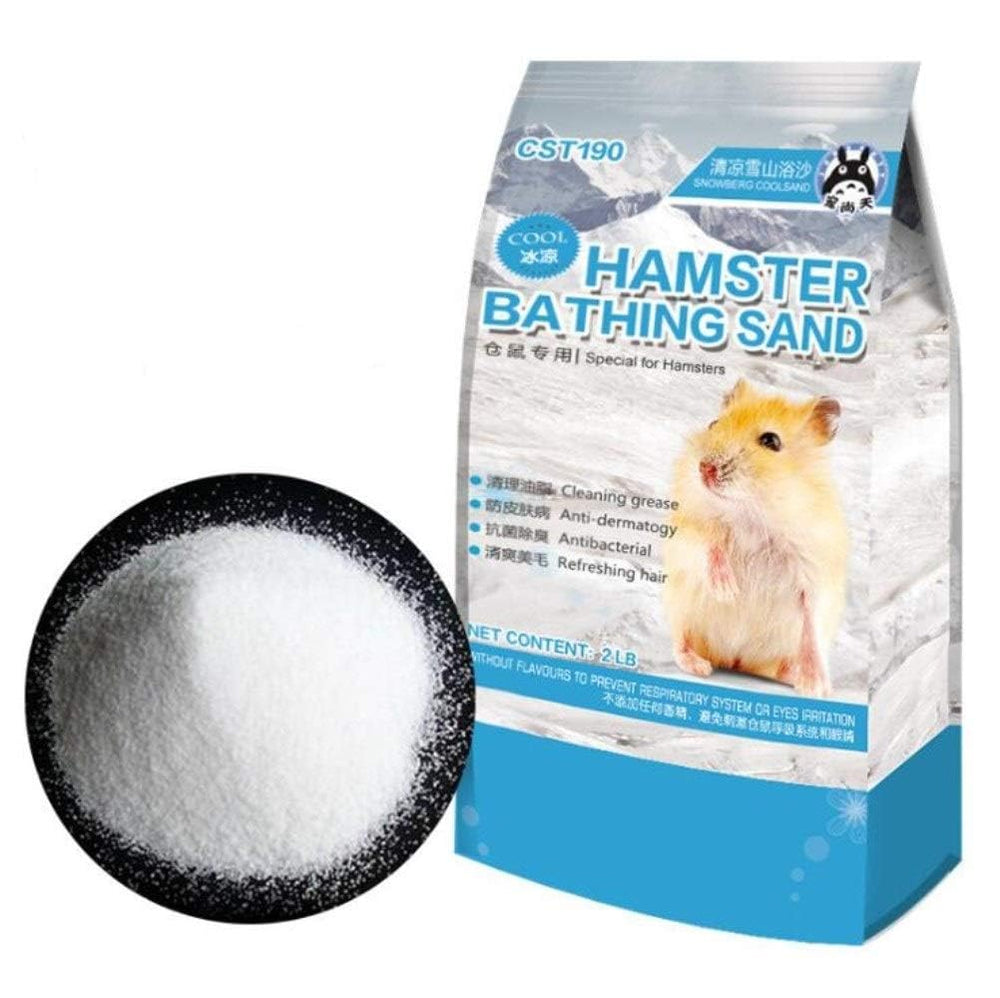 Hamiledyi hamster bath sand packaging with resealable bag for fresh use.