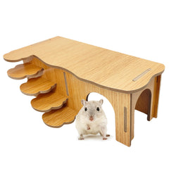 Hamiledyi hamster hideout with ladder and maze for interactive playtime