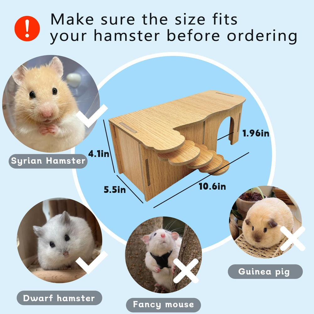 Hamiledyi hamster habitat measures 27 x 14 x 10.5 cm for small pets