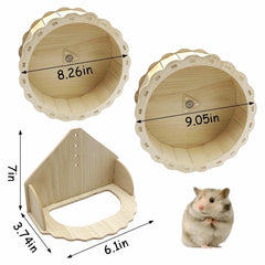 Hamiledyi hamster wheel base plate demonstrates durable stability for confident running.