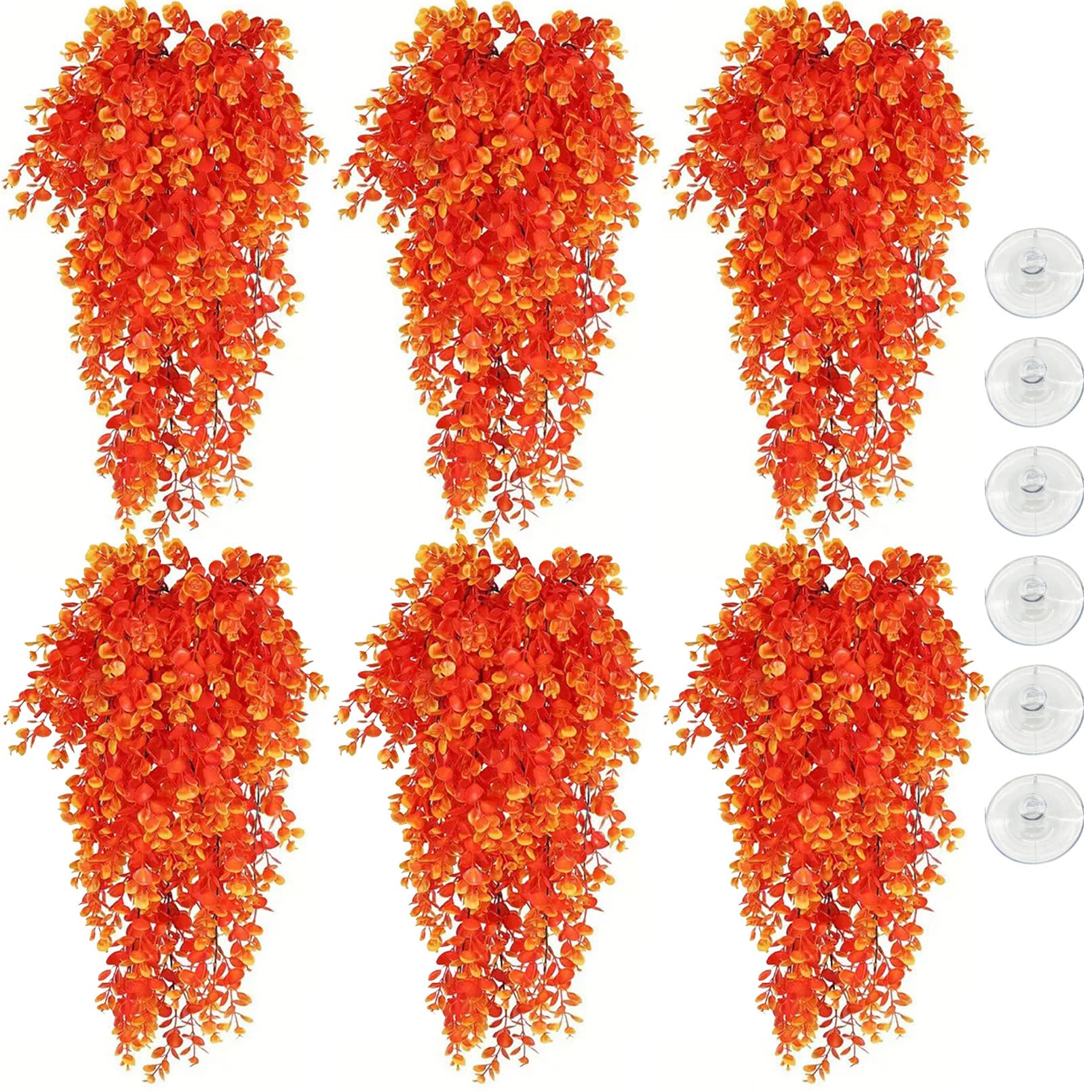 Hamiledyi hanging reptile plants orange closeup showing enrichment options