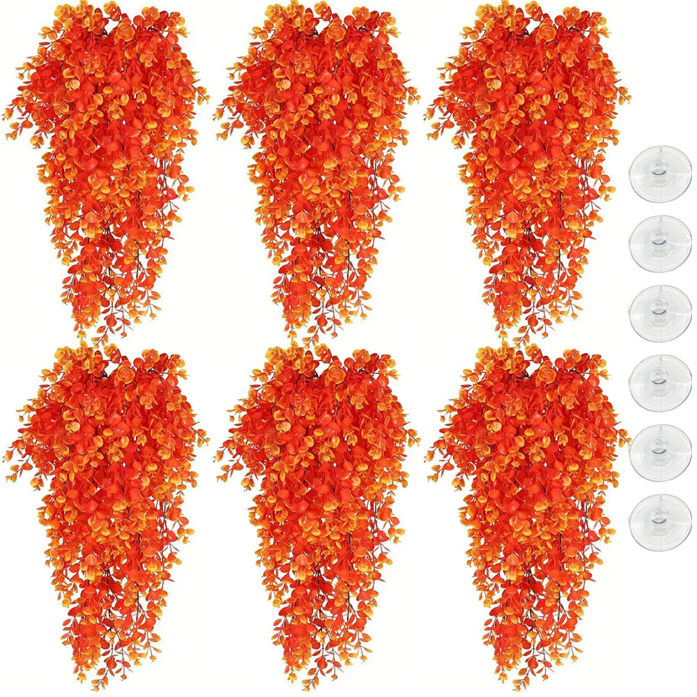 Hamiledyi hanging reptile plants orange closeup showing enrichment options