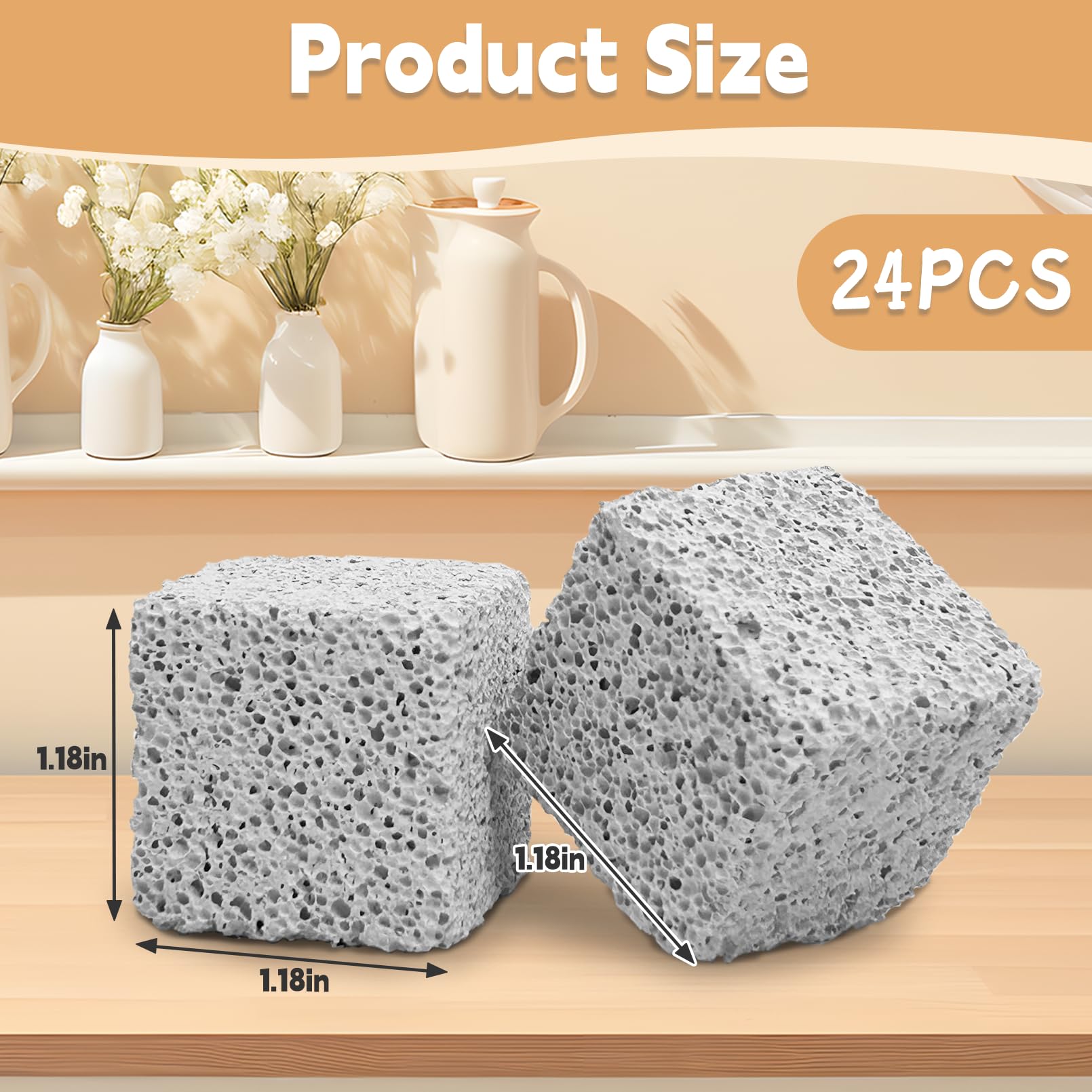 Hamiledyi lava blocks closeup texture highlights porous stone for gnaw resistance and dental-friendly use.