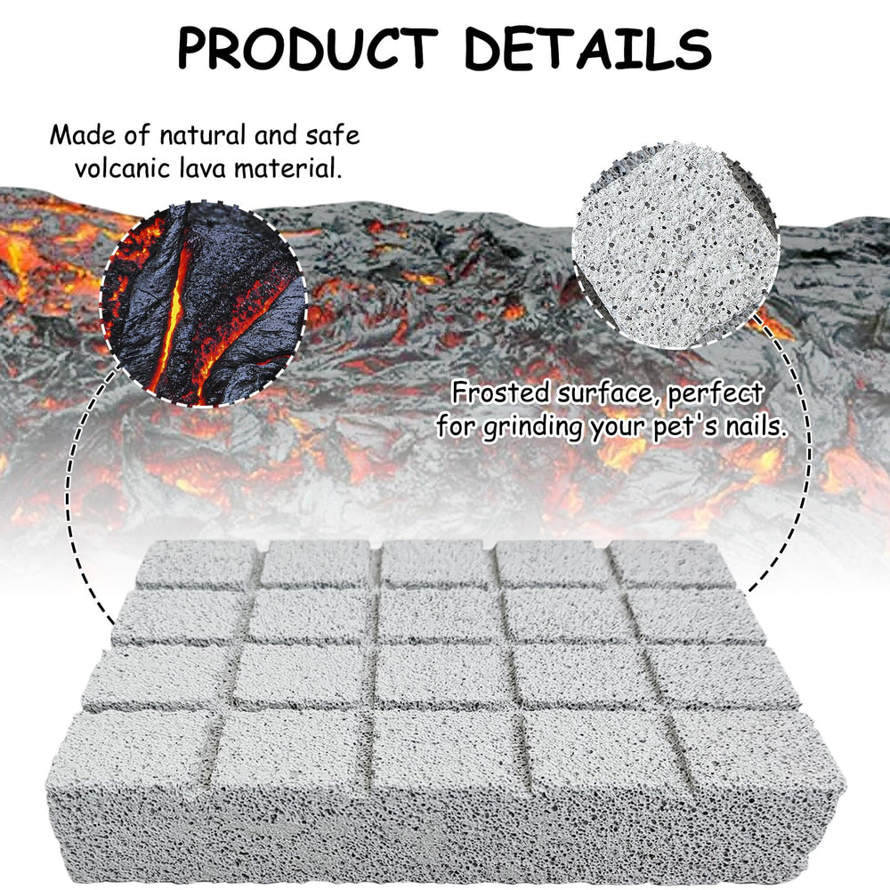 Hamiledyi lava rock surface closeup highlighting texture for gentle tooth grinding.