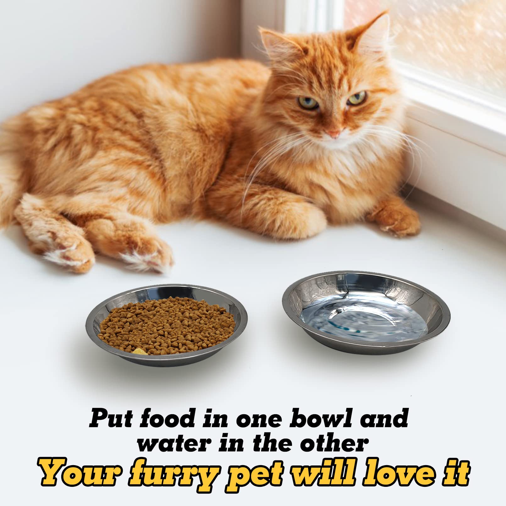 Hamiledyi multipurpose pet bowls shown for food, water, and snacks