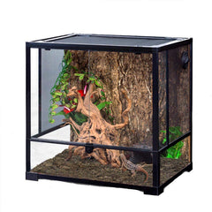 Hamiledyi natural cork bark backdrop brings realistic habitat vibes to terrariums.