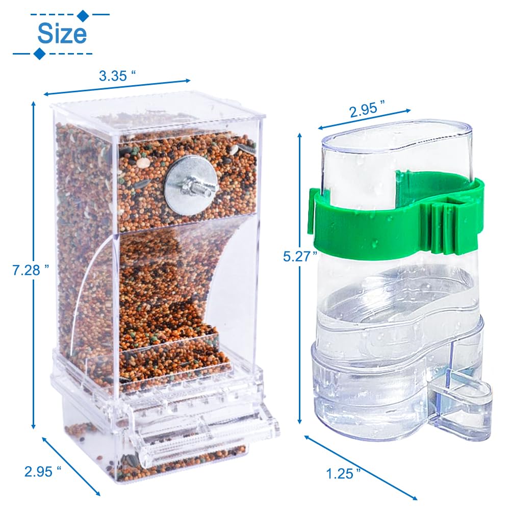 Hamiledyi No Mess Bird Feeders transparent view helps monitor supplies