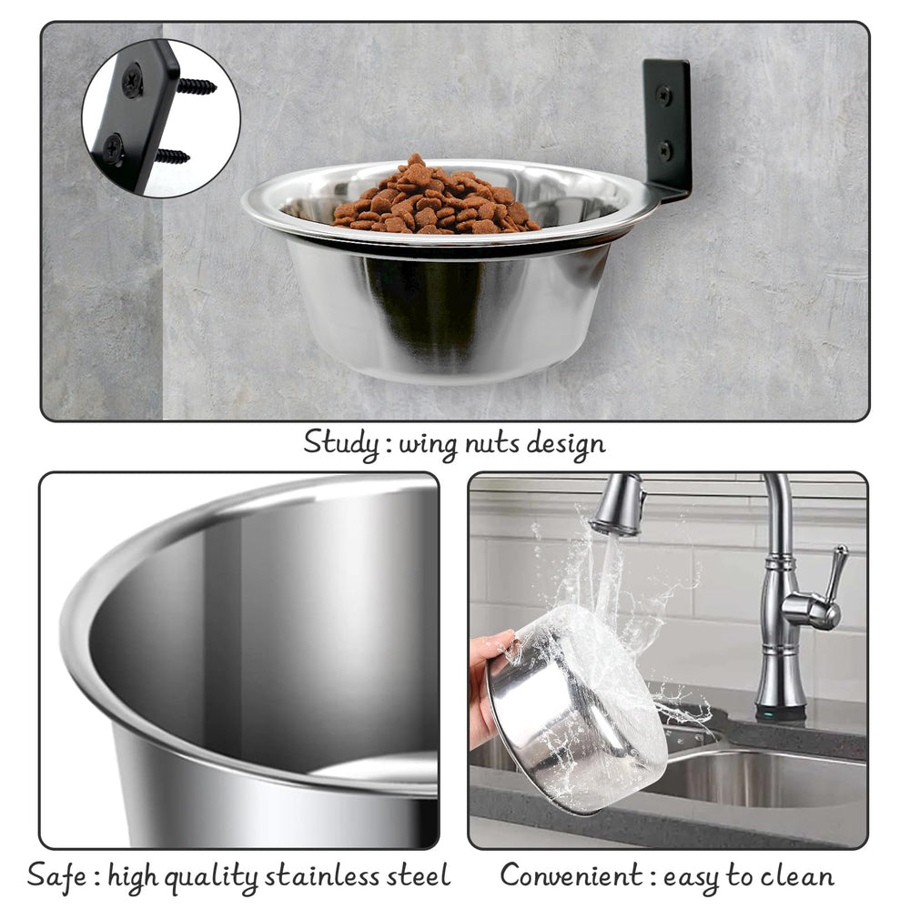 Hamiledyi hanging bowl design reduces spills and keeps feeding area cleaner.