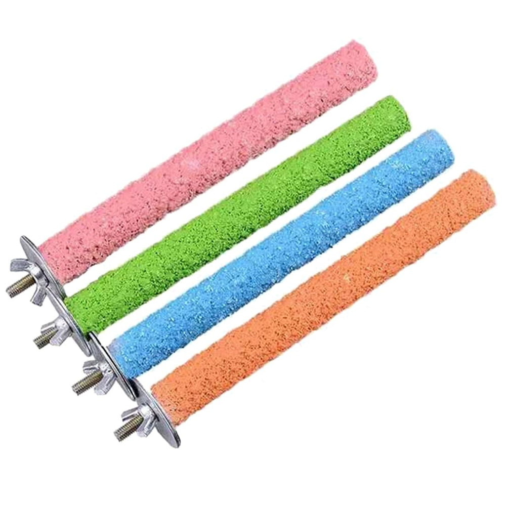 Hamiledyi parrot perch stand colorful set for engaging cage time and rest
