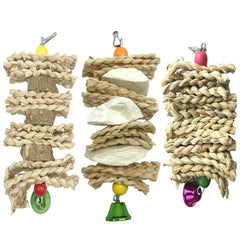 Hamiledyi parrot toy cuttlebone grind supports beak health and nutrition.