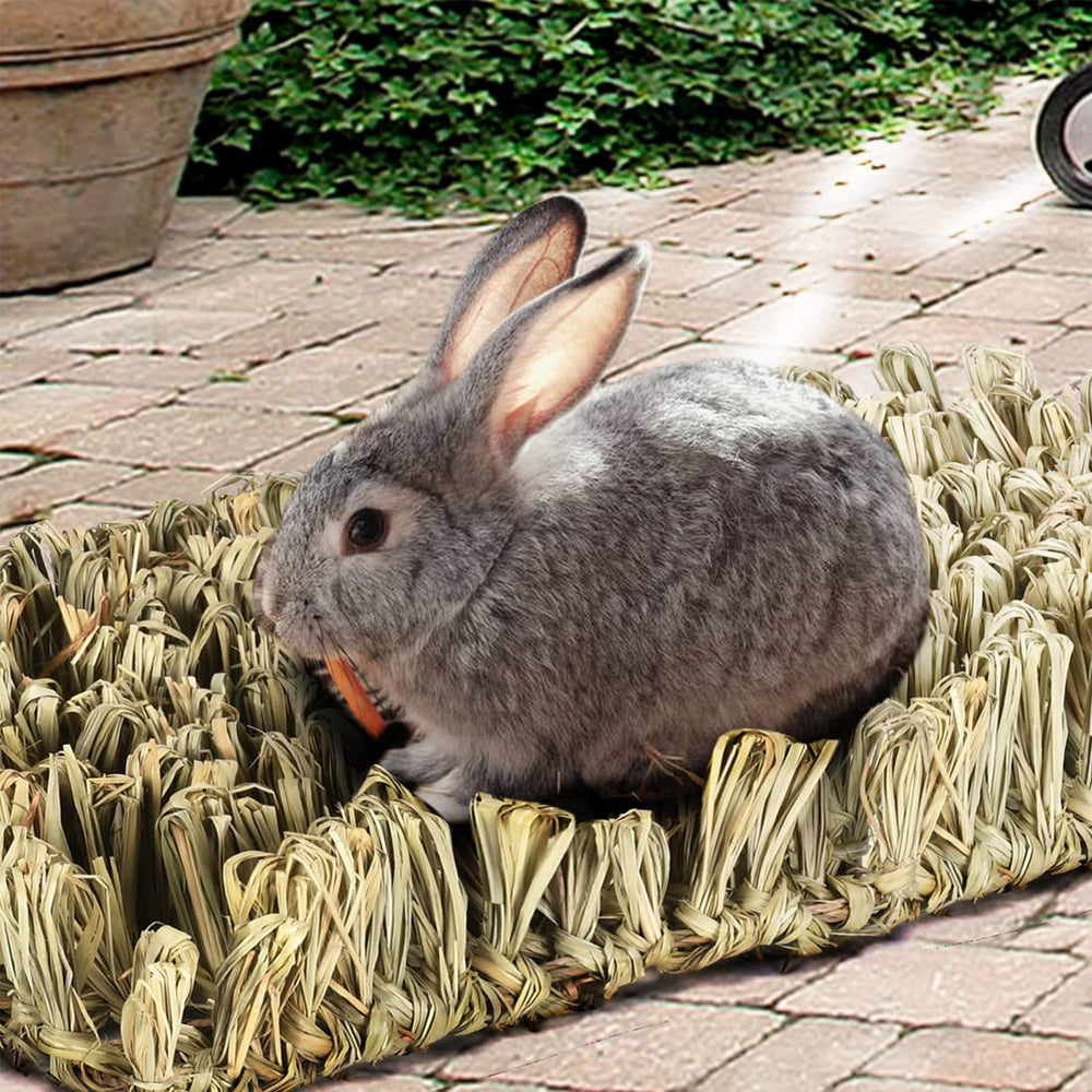 Hamiledyi pet foot protection straw mat provides natural comfort on floors and cages.