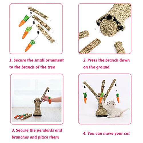 Hamiledyi pet rabbit toy tree assembly demonstration for easy setup