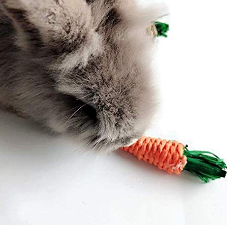 Hamiledyi pet rabbit toy tree indoors usage demonstrates safe, pet-friendly play area