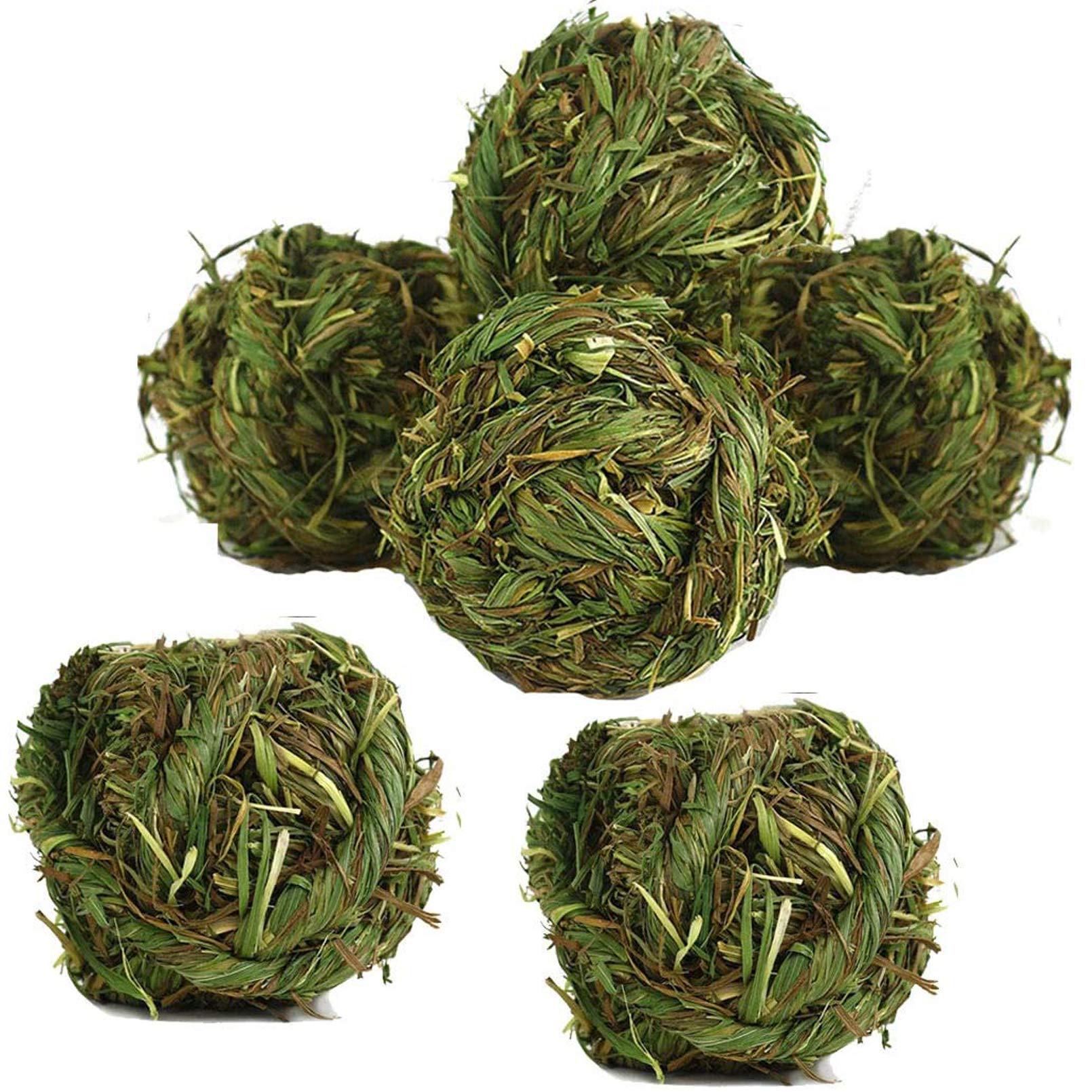 Hamiledyi rabbit chew ball with natural Timothy grass for safe chewing.