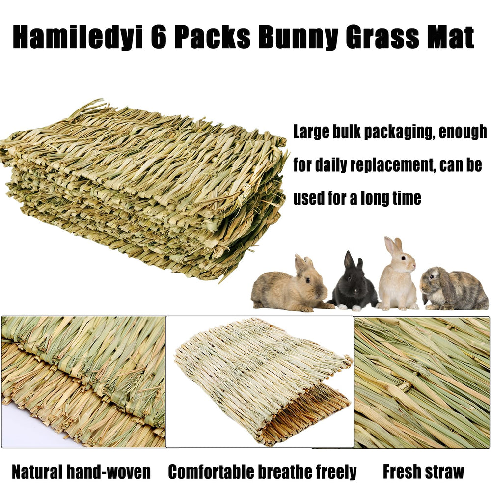 Hamiledyi Rabbit Grass Mat hammock mode—natural materials create a cozy hangout