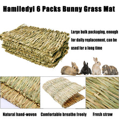 Hamiledyi Rabbit Grass Mat hammock mode—natural materials create a cozy hangout