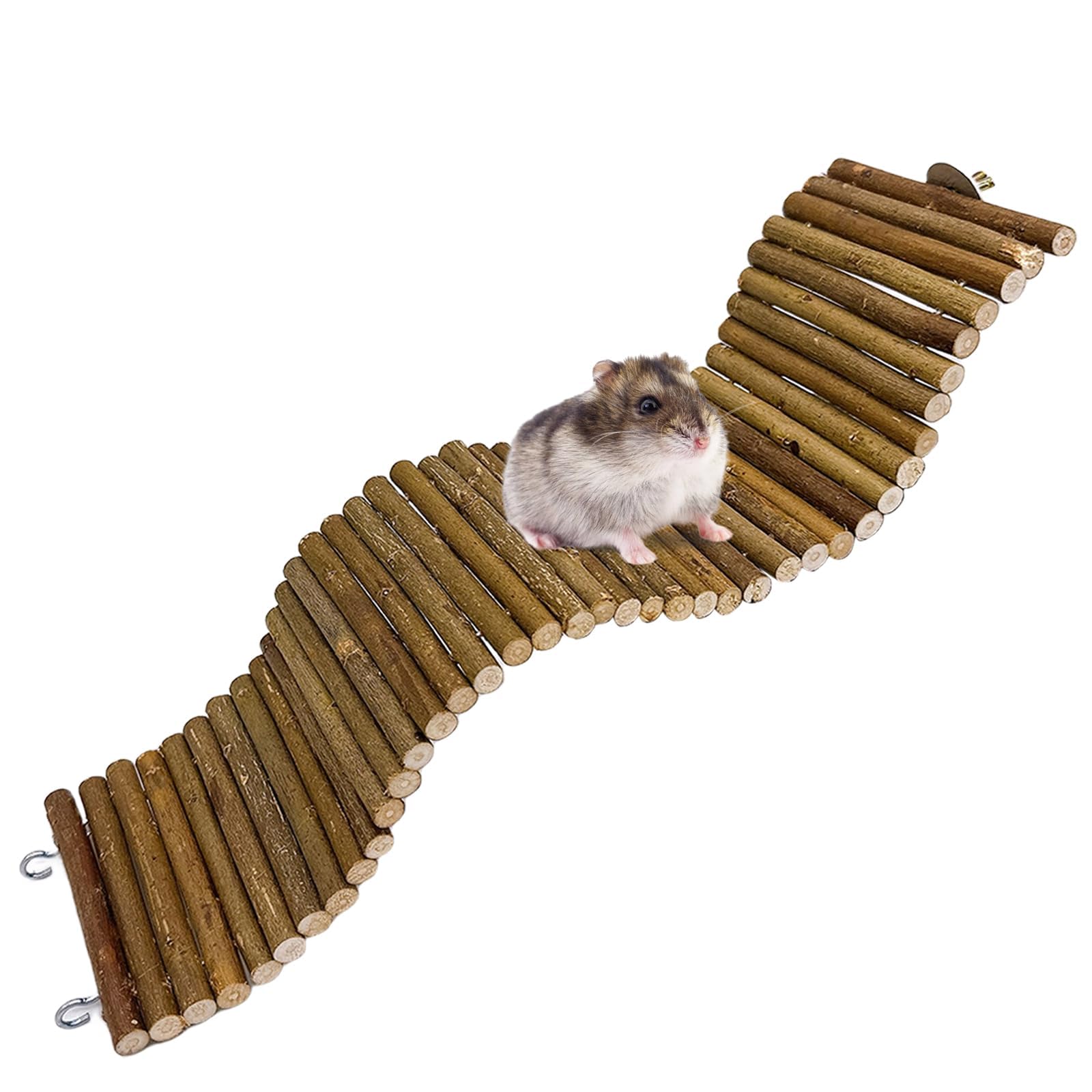 Hamiledyi rat bendy-bridges-wood image shows curved wooden bridge for exploration and exercise.