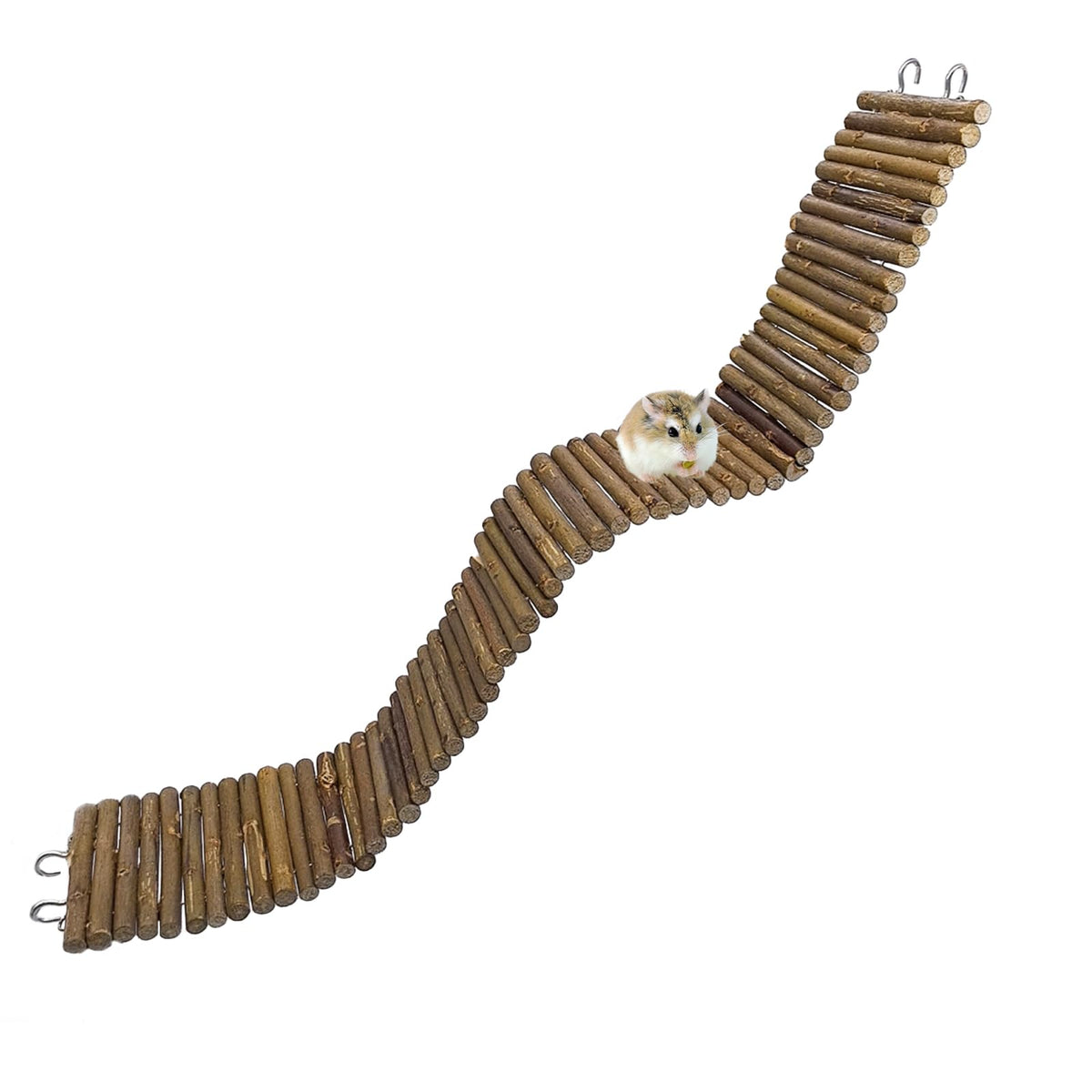 Hamiledyi rat-bendy-long-bridge-50x7cm demonstrates sturdy climbing for small pets.