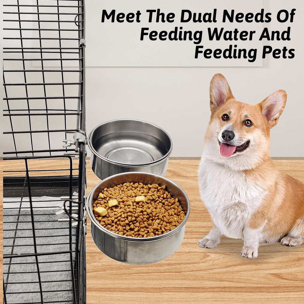 Hamiledyi detachable dog bowl for easy cleaning and maintenance in crates.