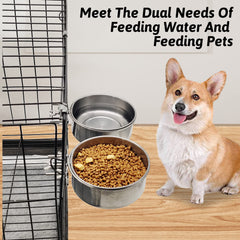Hamiledyi detachable dog bowl for easy cleaning and maintenance in crates.