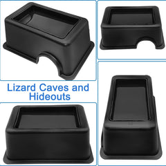 Hamiledyi reptile habitat decor leaf decoration adds natural looking cover and enrichment