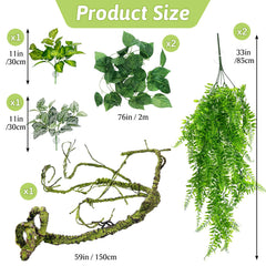 Hamiledyi bendable jungle vine for flexible enclosure design