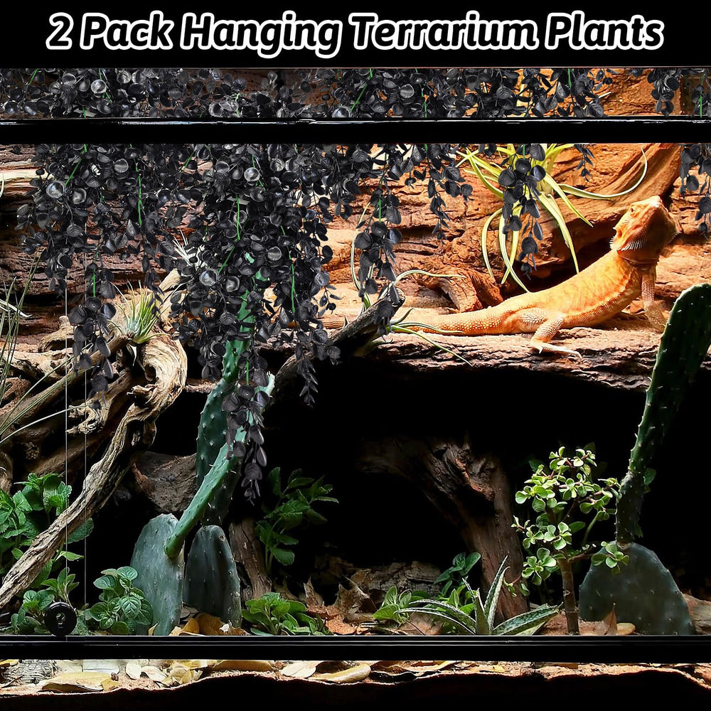 Hamiledyi easy-clean reptile plants simplify terrarium upkeep.