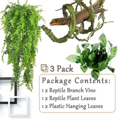 Hamiledyi reptile plant leaves 85cm for terrarium accents