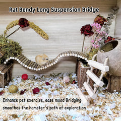 Hamiledyi rodent-bridge-chew-toy-natural image emphasizes safe chewing to support instinctual urges.