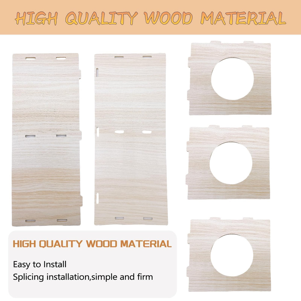 Hamiledyi natural sanded wood with smooth edges for safe chewing and play.