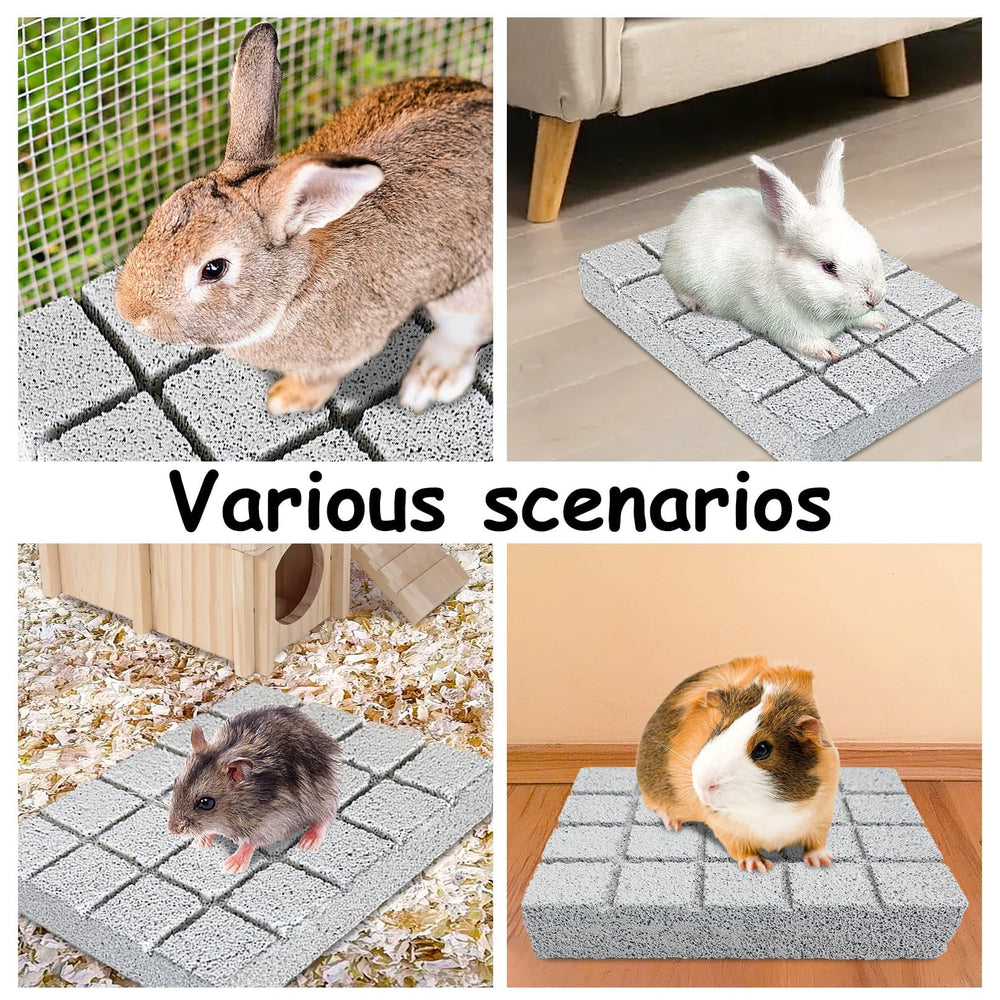 Hamiledyi compact pads arranged for space-saving cage enrichment.