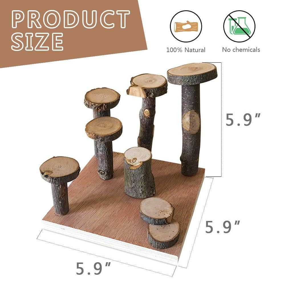 Hamiledyi wooden bridge platform - space-saving design for multi-level play.