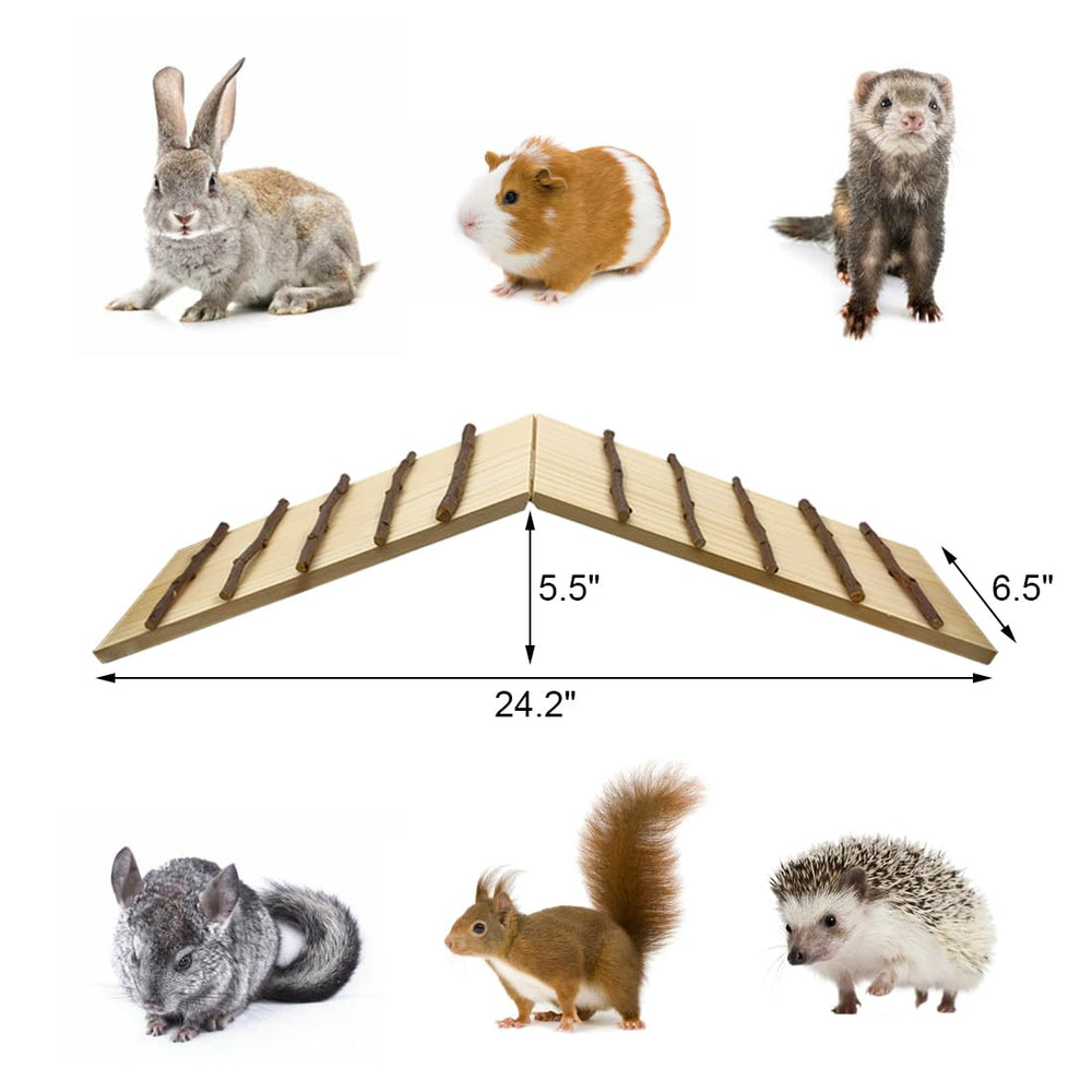 Hamiledyi wooden-cage-accessory-setup provides safe entry and exit for small animals.