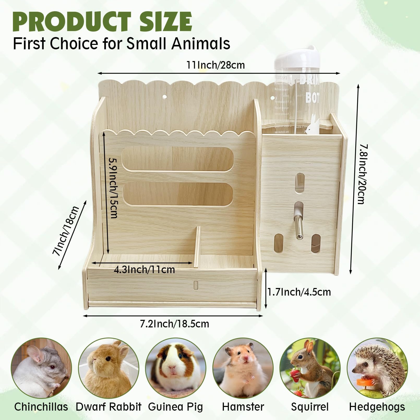 Hamiledyi wooden hay rack close-up shows natural grain and sturdy construction