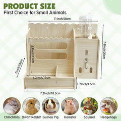 Hamiledyi wooden hay rack close-up shows natural grain and sturdy construction