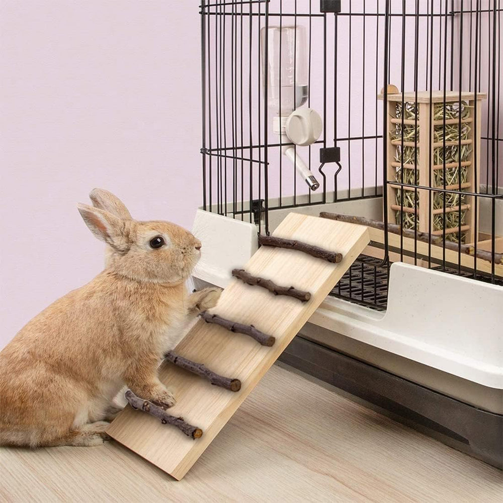 Hamiledyi wooden ramp closeup-smooth-edges emphasizes gentle edges for curious pets.