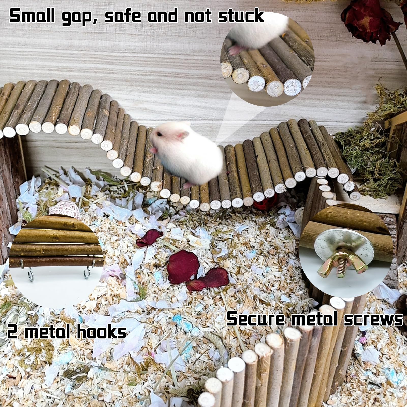 Hamiledyi wooden-twig-tunnel-hideout image provides a warm hiding spot and cozy retreat.