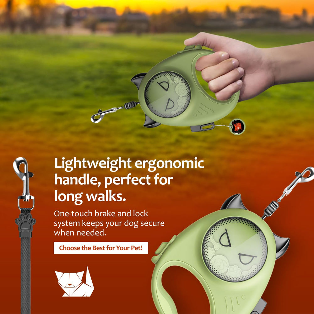 HamInWay tangle-free nylon tape extends smoothly during walks
