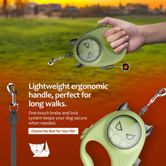 HamInWay tangle-free nylon tape extends smoothly during walks